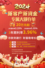 银行活动海报