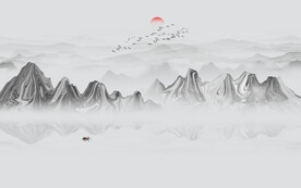水墨山水画