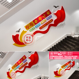 政协委员之家楼道文化墙