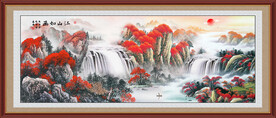 江山如画旭日东升