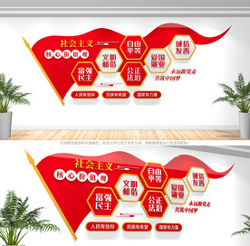 社会主义核心价值观文化墙