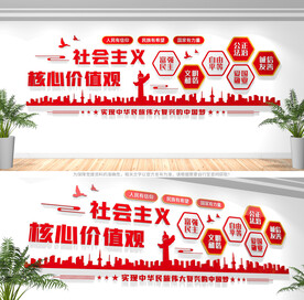 社会主义核心价值观文化墙