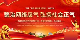 整治网络戾气展板