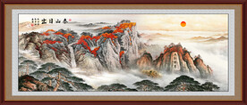 五岳独尊泰山日出