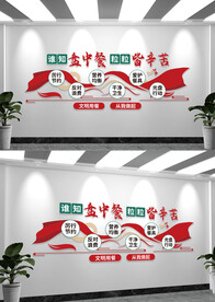 学校食堂文化墙