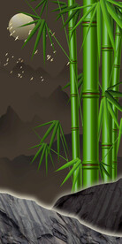 新中式诧寂风玄关装饰画