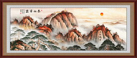 五岳独尊泰山日出
