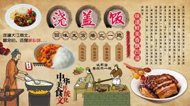 盖浇饭背景墙