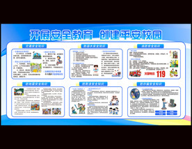 校园安全教育宣传栏