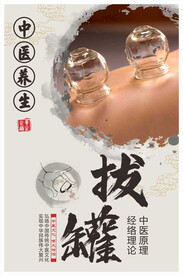 中医养生拔罐海报