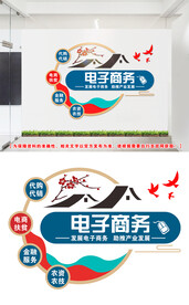 电商文化墙