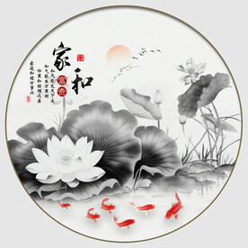 水墨荷花