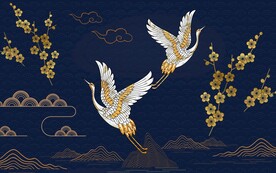新中式瑞鹤图