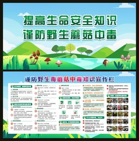 谨防野生毒蘑菇中毒宣传栏