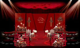 红色婚礼效果图