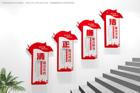 廉洁楼梯文化墙
