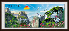 泰山风景画泰山图