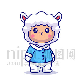 可爱卡通羊