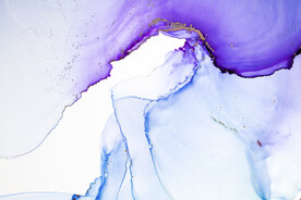 紫色水彩水墨装饰画背景