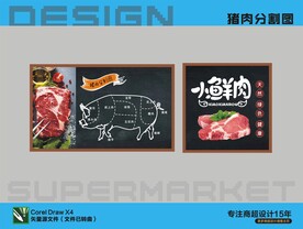 猪肉背景画