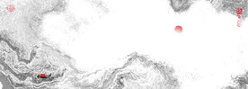 酒店大堂水墨画