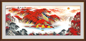 鸿运当头国画