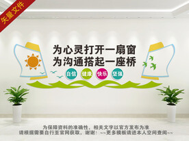 心理辅导文化墙