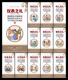 八礼四仪挂画