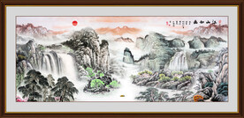 中堂山水画