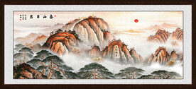 泰山办公室装饰画
