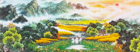 客厅办公室山水画