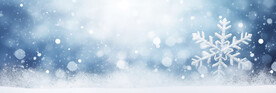 蓝底雪花背景