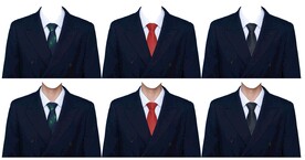 男人西装证件照衣服素材psd