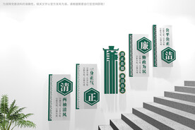 廉洁楼梯文化墙