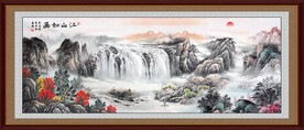 源远流长山水国画