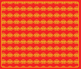国风如意纹印