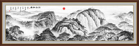 泰山日出国画