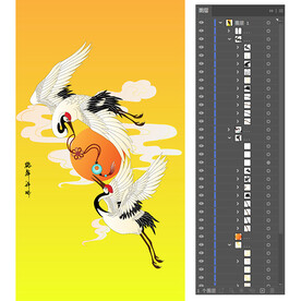 双鹤图