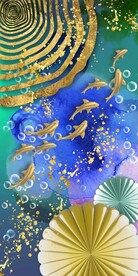 抽象九鱼图
