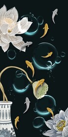 九鱼莲花玄关