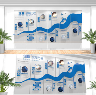 企业发展历程文化墙