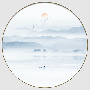 水墨山