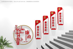 廉政楼梯文化墙
