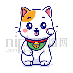 可爱卡通招财猫