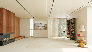 现代客厅沙发背景墙