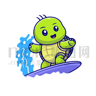 可爱卡通乌龟