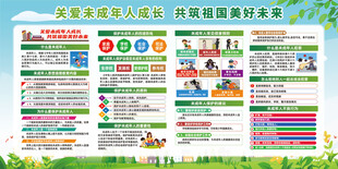 关爱未成年人宣传栏