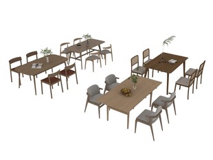 餐桌椅3d模型
