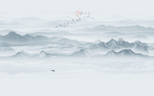 水墨山水图