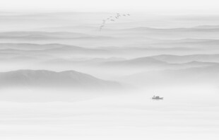 水墨山水风景背景墙